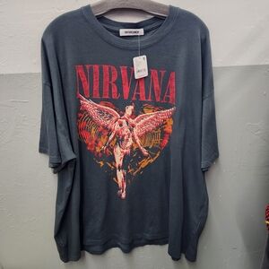 NWT Daydreamer NIRVANA Trippy Heart Tee O/S